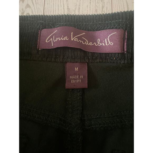 Gloria Vanderbilt Corduroy Pull-On Pants Dark Green Women’s Medium Stretch - Picture 2 of 7
